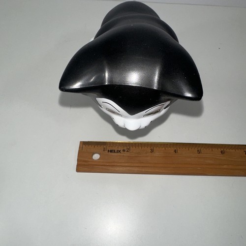 Tuxedo Cat Kitten Figurine Bank Black White Plastic Statue Figure Shelf Sitter - Picture 9 of 9
