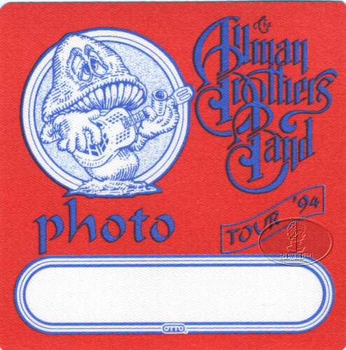 ALLMAN BROTHERS BAND Dickey Betts 1994 Backstage Pass Foto - Imagen 1 de 1