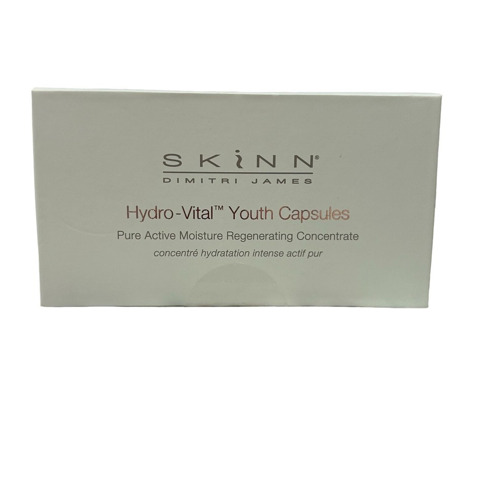 Skinn Cosmetics HydroVital Youth Capsule (2).27oz W/ Cosmetic Bag New