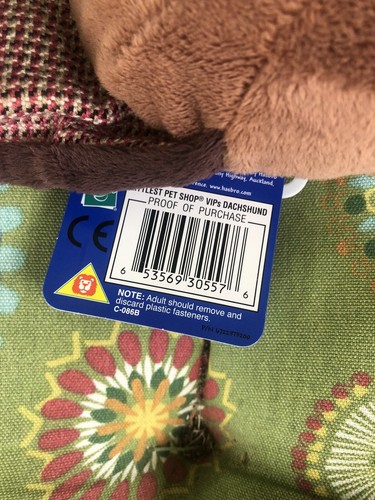 Littlest Pet Shop VIP Dachshund Dog Plush Toy NWT Authentic 2007 Code Gift - Picture 9 of 22
