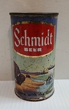 Schmidt Flat Top Beer Can Buffalo Vanity Lid Yellow Gold Seam Outdoor Series 