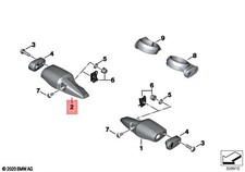 BMW Genuine K21 0A16 Bracket Right direction indicator light 103mm  