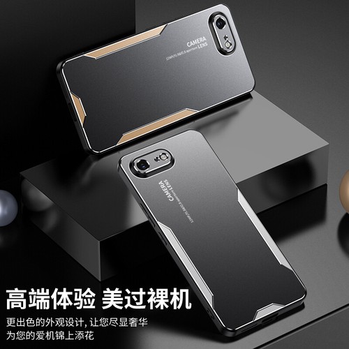 For iPhone 16e, Shockproof Hybrid Metal Aluminum Back Soft Bumper Cover Case - 第 1/14 張圖片