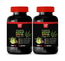 Pastillas de aceite de cáñamo - Aceite de semilla de cáñamo 1400 mg (2) - equilibrar las hormonas de forma natural