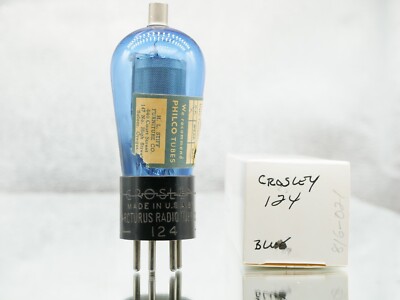 1x Philko Radio Tube 124 Crosley Arcturus PU024 Ray-224 GY224 VY224 CL-24 Röhre