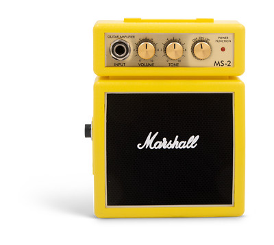 Marshall MS-2 Micro Gitarrenverstärker in gelb, NEU
