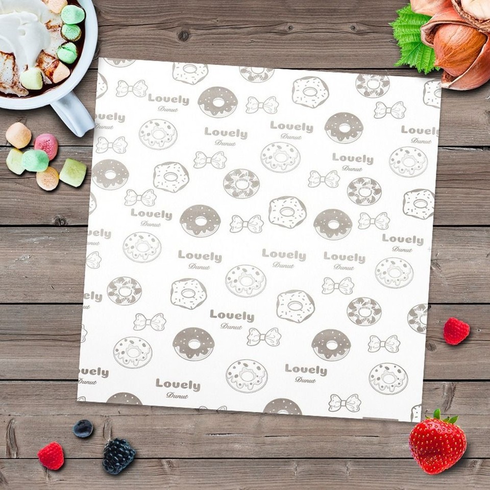 50 Sheets GreaseProof Deli Paper Waterproof Food Wrappers Wax Paper