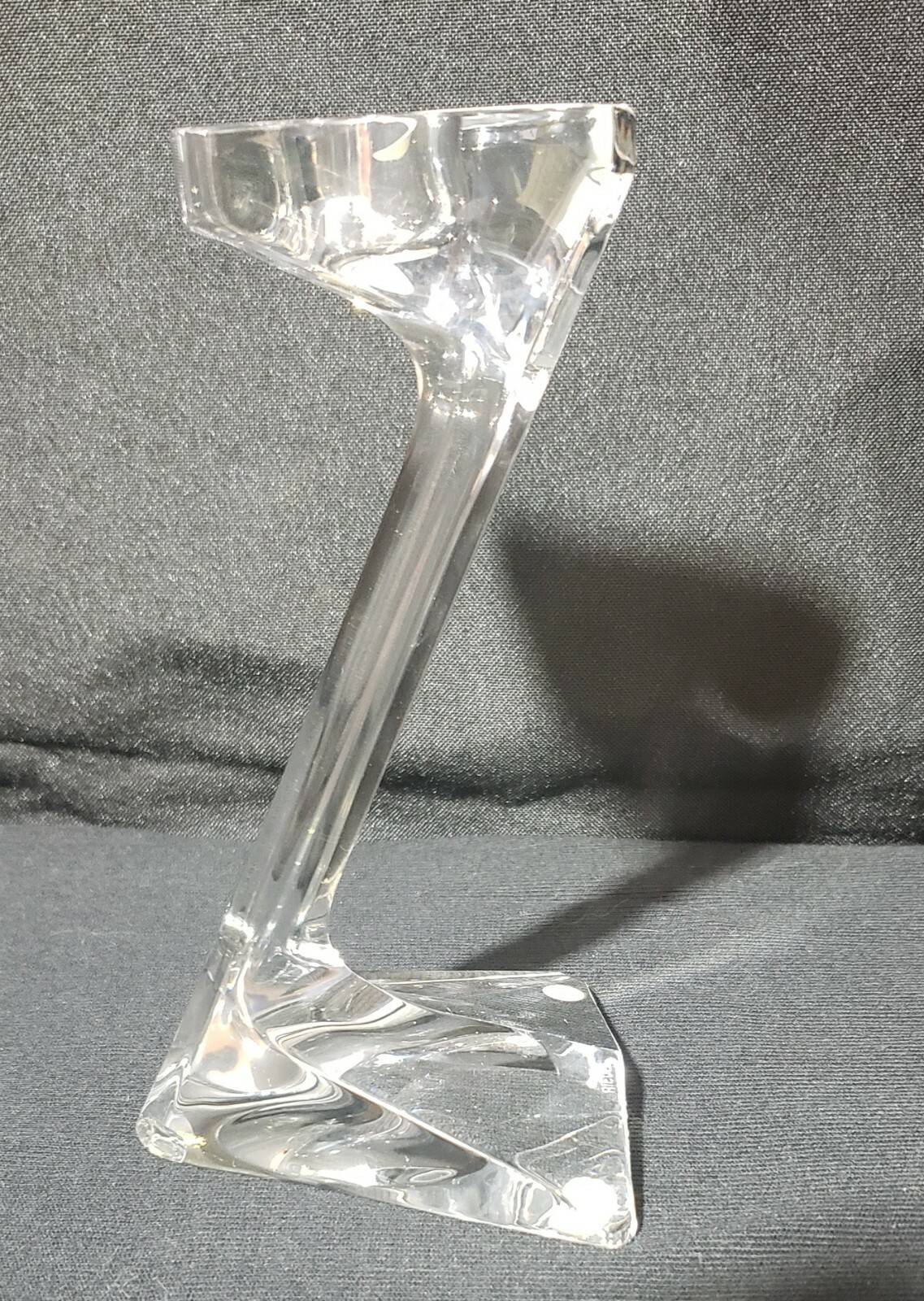 Josef Riedel Lead Crystal "DUETTO" Candlestick Holders 2 Made in