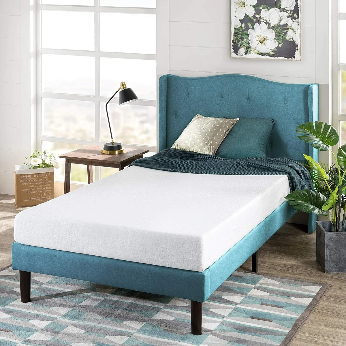 ZINUS Green Tea Memory Foam Twin Mattress White