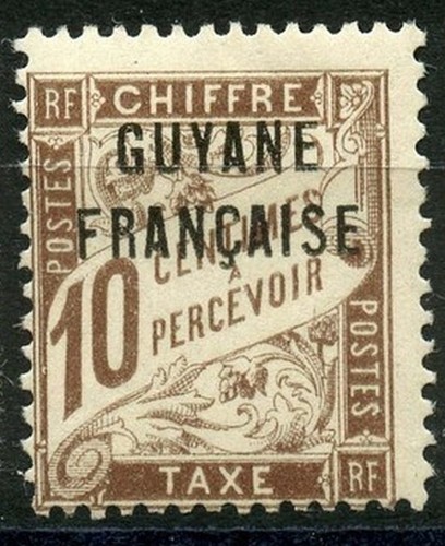 GUYANE Taxe 2 - Neuf* charniere - 97