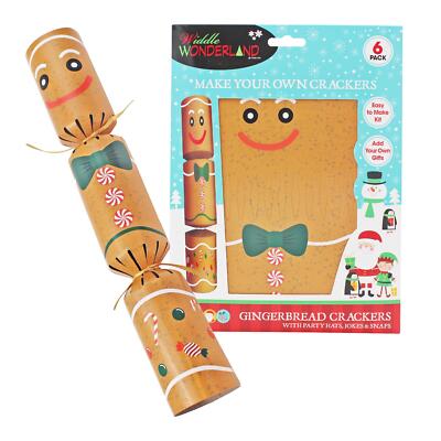 Christmas Cracker Bausatz 6er Pack Widdle Wonderland Gingerbread Man