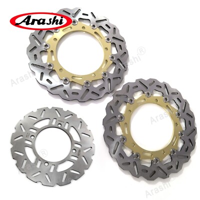 For Kawasaki Z900 ABS 2017 - 2022 2020 Arashi Front Rear Brake Disc Rotor -Gold