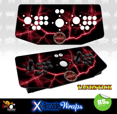 Mame V4 X Arcade Artwork Tankstick Overlay Graphic Sticker