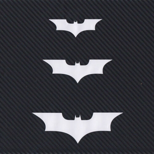 3Pcs/Set 3D Batman Carbon Fiber Stickers Brake Tail Light Decals Car Accessories - Foto 5 di 12