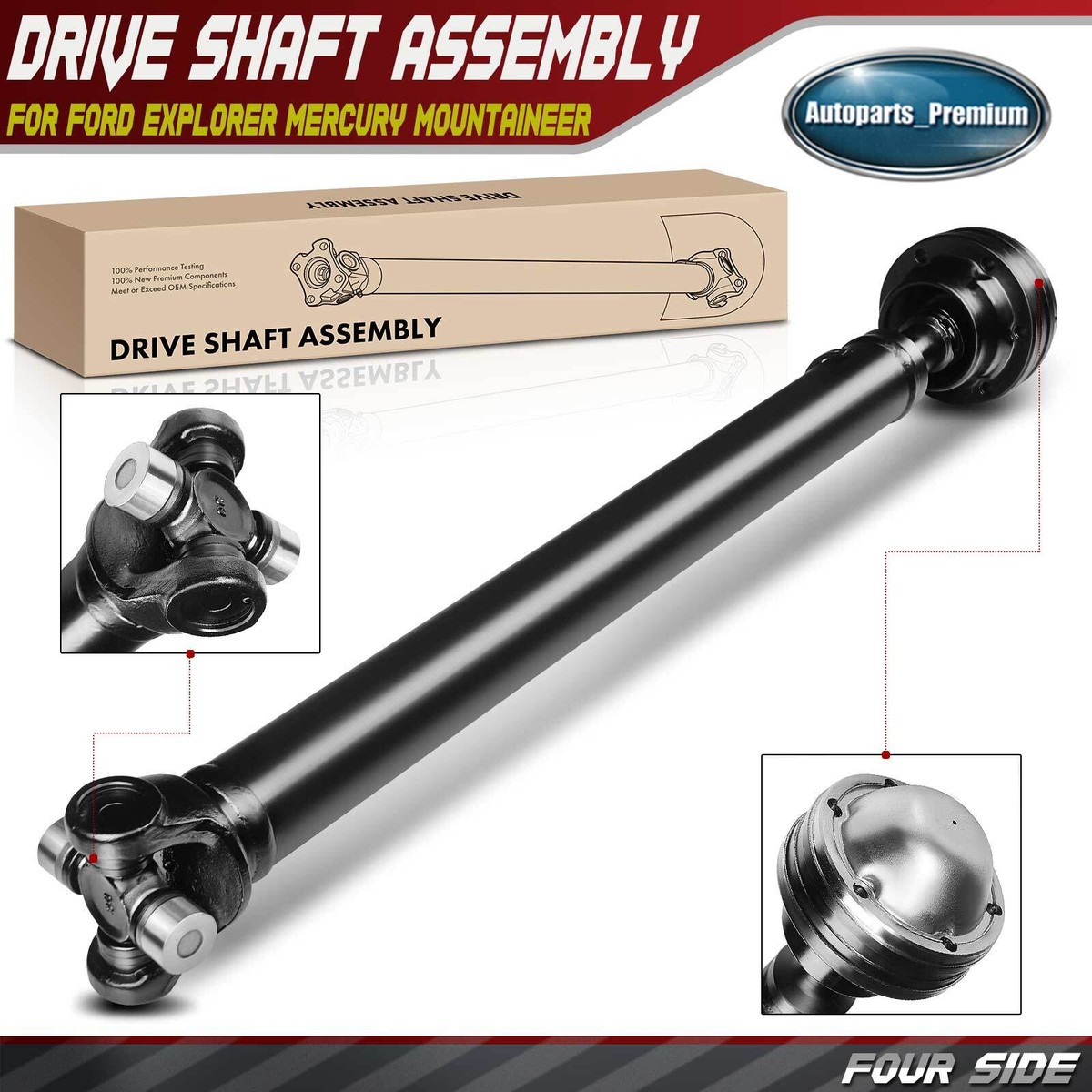 Front Driveshaft Prop Shaft Assembly for Ford Explorer 06-10