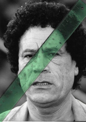 Foto MUAMMAR AL-GADDAFI - SW Pressefoto - Vintage von 1988 - Libyen Herrscher