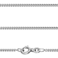 Echt Gold 333 Weißgold Juwelier Flach Panzer Kette 1,7 mm Weissgold 8 Kt Neu