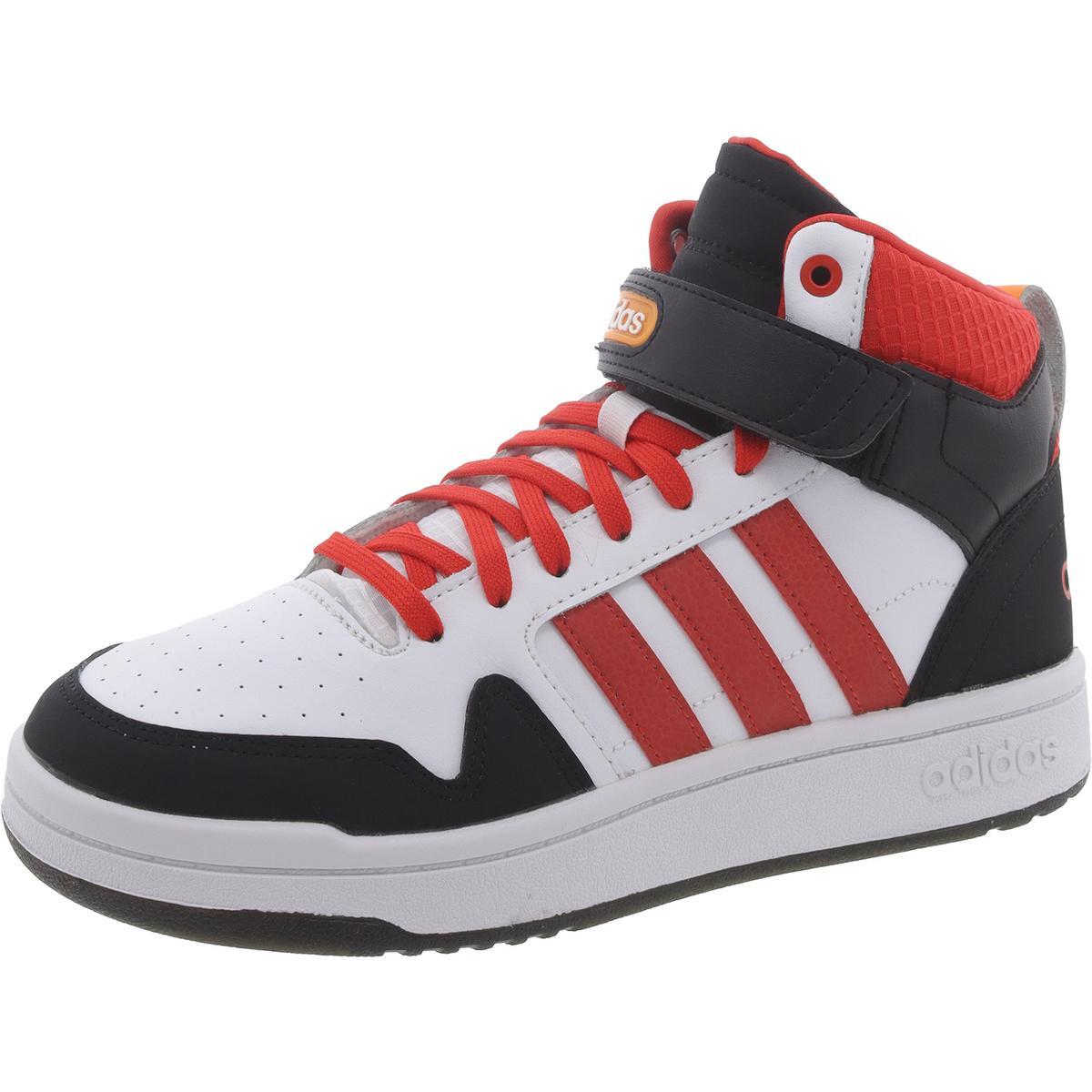 Баскетбольные кроссовки Adidas Mens Positive Mid белого цвета на шнуровке 7.5 Medium (D) BHFO 7286
