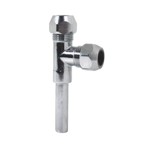 GROHE 41007000 Chrome DN10 3/8 In T-Branch Fitting For Corner Valves