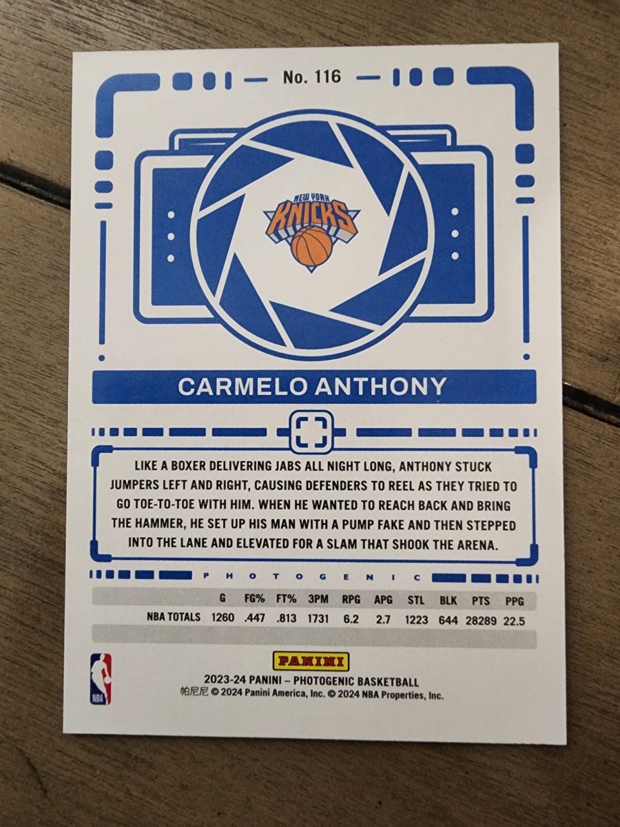 NBA Carmelo Anthony サイン入り写真 carmelo-anthony-new-york-