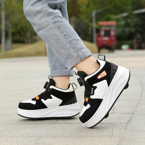 Roller skate shoes boy girl 4 wheels sneaker children toy gift game footwear - Picture 2 of 18