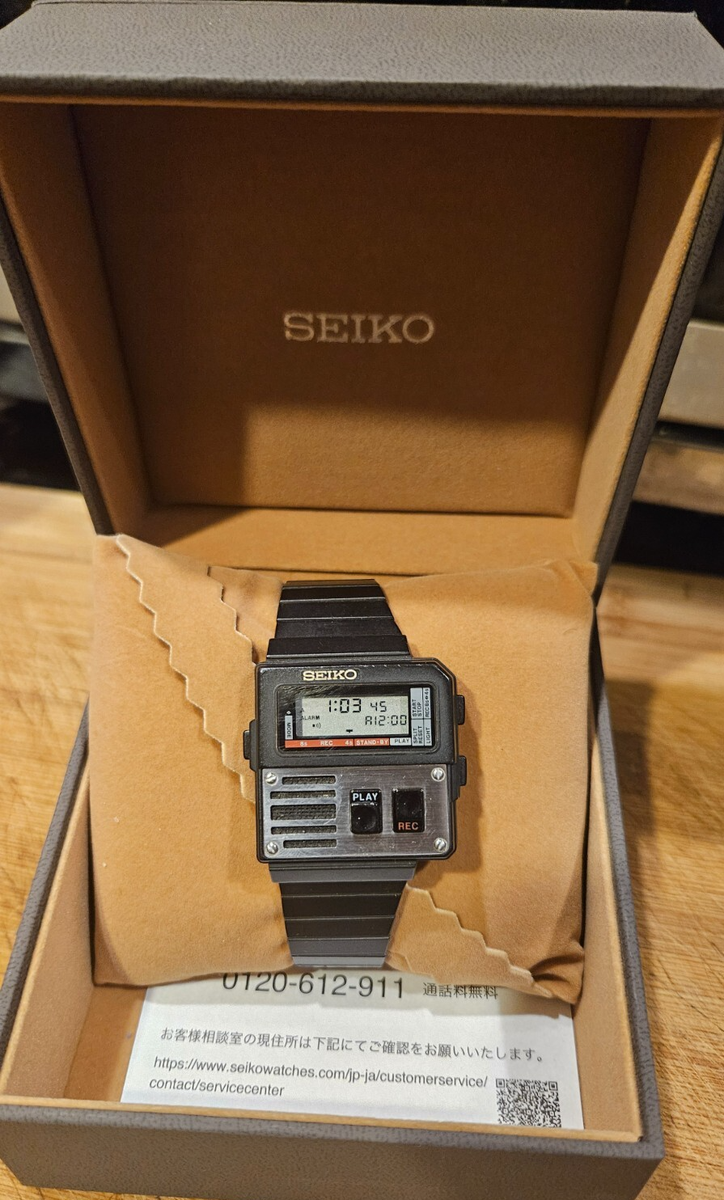 Seiko M516-4000 “Ghostbusters” Voice Note Recorder LCD Watch