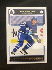 2020-21 Upper Deck Series 2 Hockey Glossy Rookies Nick Robertson R-14 Toronto