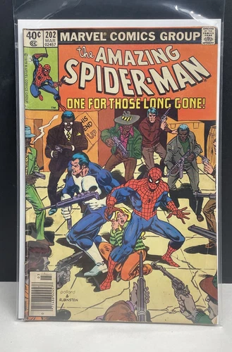 Amazing Spider-Man #202 1980 VG+ Punisher  One For Those Long Gone  Combine Ship