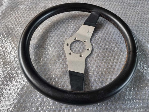 VINTAGE CHECKMAN RACING STEERING WHEEL DIJON FERRARI PORSCHE 911 AE86 BMW KE70 - Picture 12 of 16