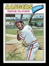 1977 Topps #237 Gene Clines HAND SIGNED AUTO