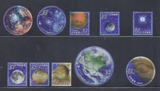 Japan 2019 Space Astronomy Celestial Bodies 82Y Comp Used Set of 10 Sc# 4274 a-j