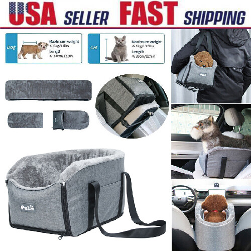 Portable Dog Car Seat Travel Carrier – Folding Booster Bag For Small/Medium Pets, Puppy Cat
