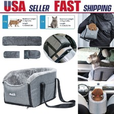 Portable Dog Cat Car Seat Center Console Pet Booster Travel Safety Protector Bag