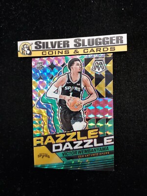 2023-24 Victor Wembanyama Panini Mosaic Razzle Dazzle #9 RC Spurs Case Hit SP