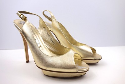 designer gold sandals heels