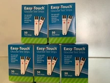 Easy Touch Blood Glucose Test Strips 250 CT. EXP 07/2026. FAST FREE SHIPPING 