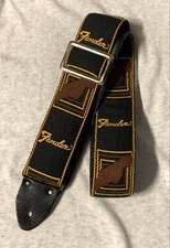 Vtg Fender Classic Case Candy Ace Style Woven Guitar Strap Made in USA