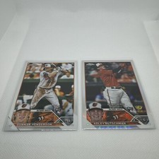 2023 Topps Chrome - Prism Refractor #2 Gunnar Henderson (RC) + Rutschman Chrome