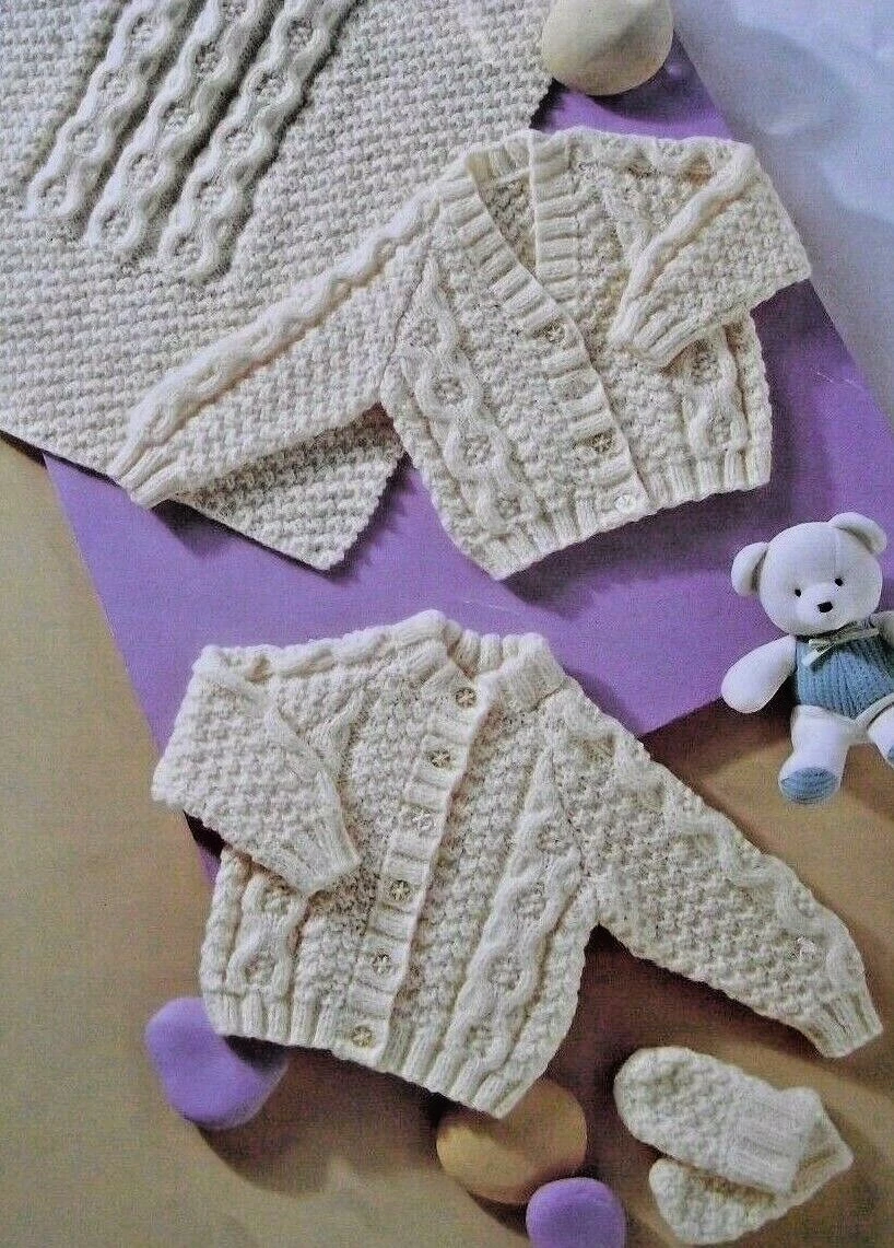Aran baby shop blanket