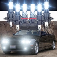 Fits for BMW 330Ci 325Ci 2001-2006 6x combo LED Headlight Fog Light Bulbs Kit