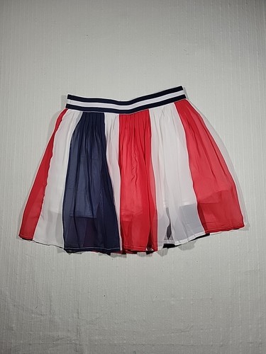 Disney Girls Pleated Skort Skirt In Red White And Blue Size Large - Picture 8 of 8