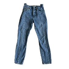 Abercrombie  Fitch 25/0 S High Rise The Super Skinny Ankle Blue Jeans Stretch