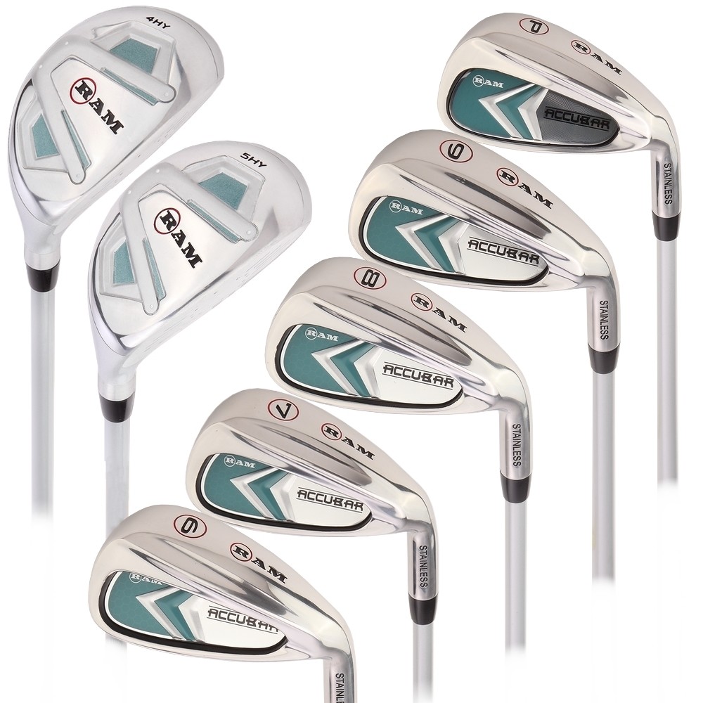 Accubar Ladies Right Hand Petite Graphite Iron Set 6-pw-hybr