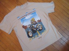 The Simpsons rare bootleg Homer Simson Biker Motorcycle Bart Shirt XL XXL Corfu