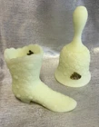 Vintage Fenton custard glass Bell And Boot