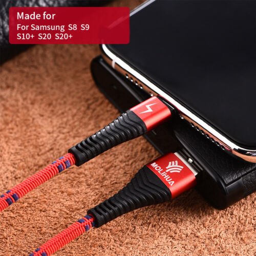 USB C Type C Charging Cable Braided Fast Phone Charger Long Lead 1m 1.2m 2m - Picture 7 of 10