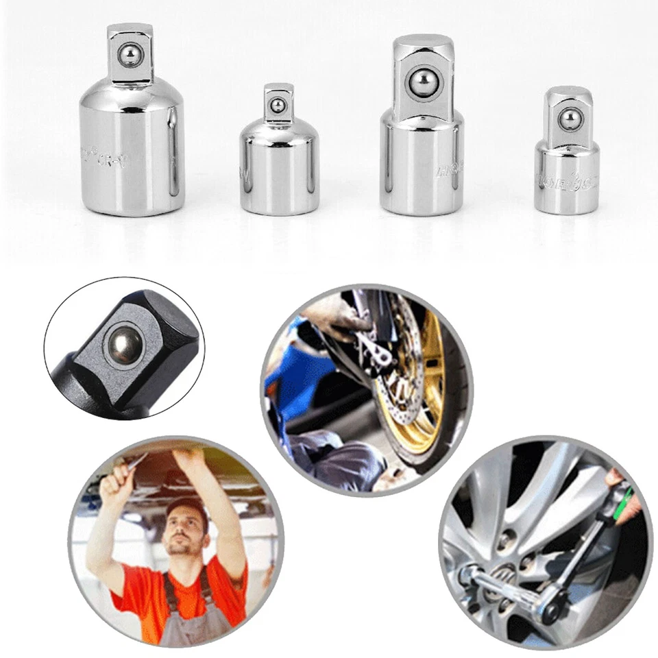 4-pack 3/8" to 1/4" 1/2 inch Drive Ratchet SOCKET ADAPTER REDUCER Air Impact Set - Image 4 of 4