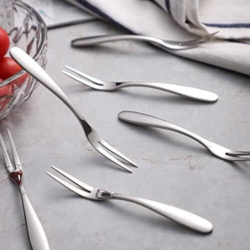 Dessert Forks Stainless Steel forks of 12 Tasting Appetizer Forks Mini Forks ... - Picture 6 of 9
