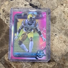 2021 -22 Bowman University Derek Stingley Jr. Chrome Pink  #67 B-16