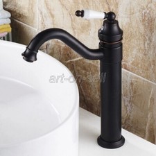 Oil Rubbed Bronze Kitchen Bathroom Basin Sink Mixer Tap Single Hole Faucet